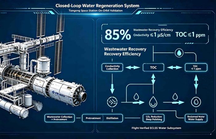 China Space Station Closed-Loop Water Regeneration Tech 85% Wastewater Recovery Validated In-Orbit700