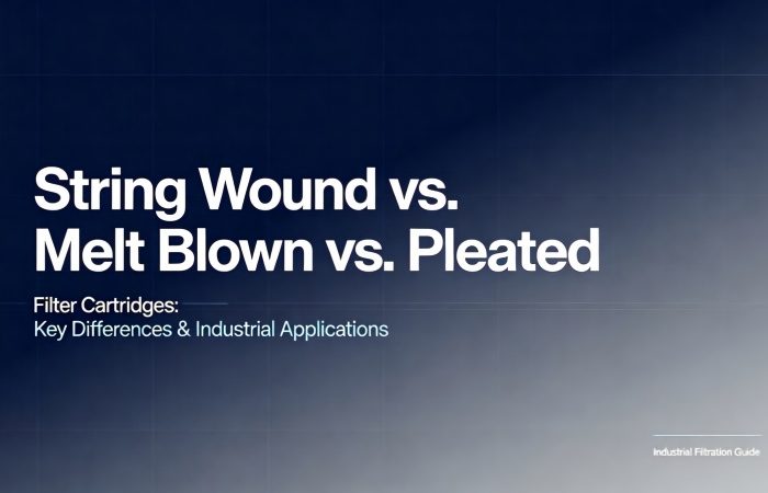 String Wound vs. Melt Blown vs. Pleated Filter Cartridges Key Differences & Industrial Applications700